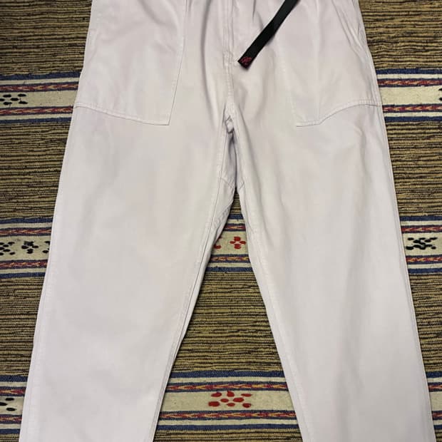 (L~XL)그라미치 루즈 테이퍼드핏 치노 퍼티그팬츠 라벤더