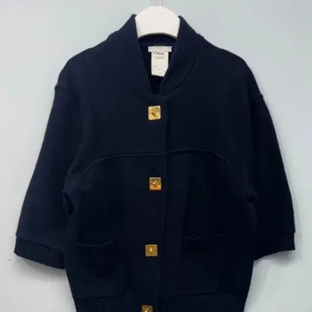 끌로에 소브에 가디건 재킷 네이비 85