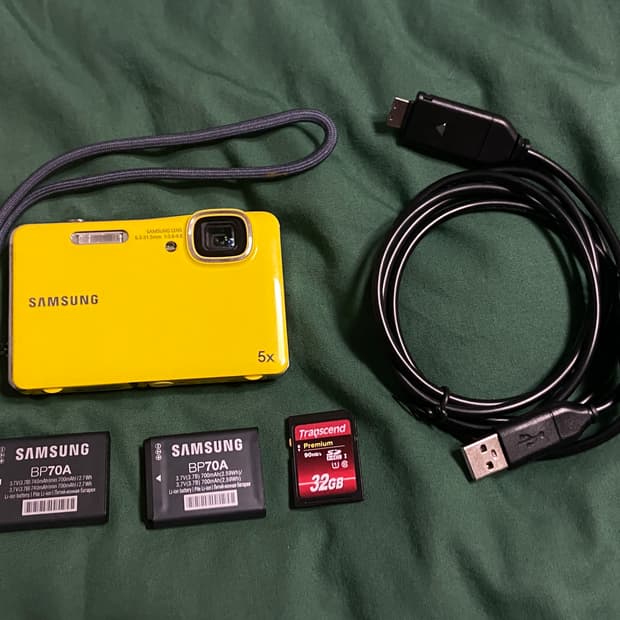 삼성 디카 빈티지 디카 VLUU WP10 방수 디카 옐로우