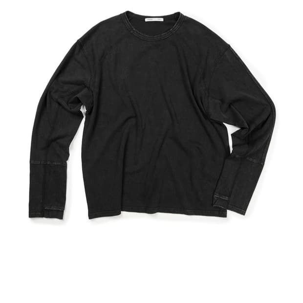 Etce 핑거홀 롱슬리브 블랙 L