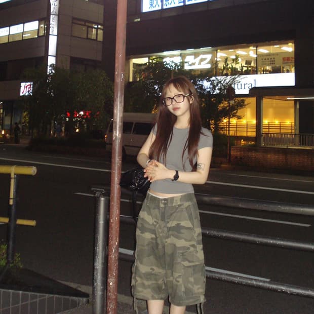 아워캐비넷 카모 버뮤다 팬츠 (M)(미시착)