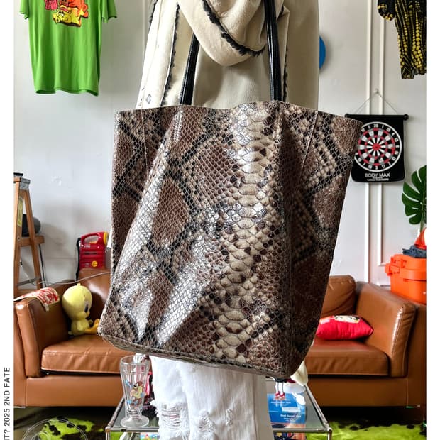 AULENTTI FIRENZE Italian Python Bag 