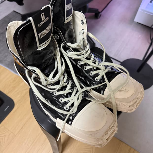 컨버스 x 릭오웬스 Drkshdw 터보다크 척70 데님 295