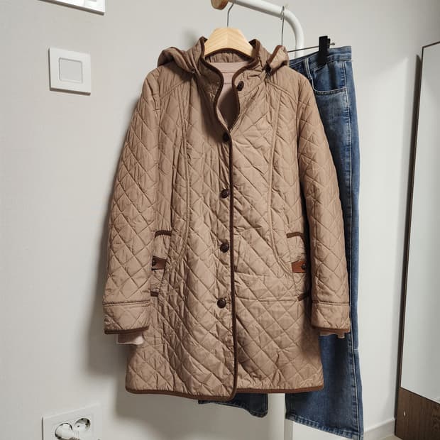 BCBG 퀼팅 코트자켓