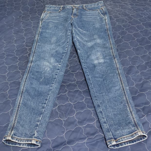 8그램 슬림핏 스판 워싱 데님팬츠 (30)