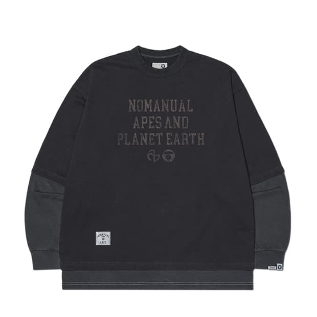 노매뉴얼 에이프 롱 슬리브 S 새상품