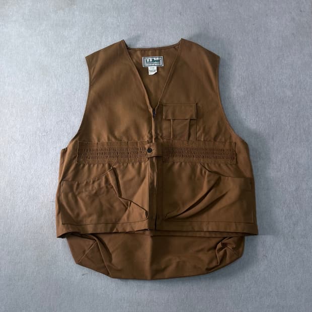105 엘엘빈 웨스턴 브라운 조끼자켓 
