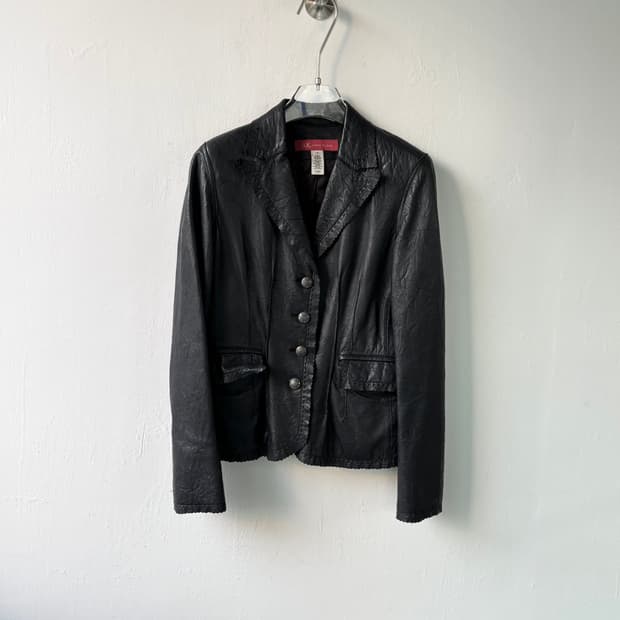 앤클라인 레더 블레이저 