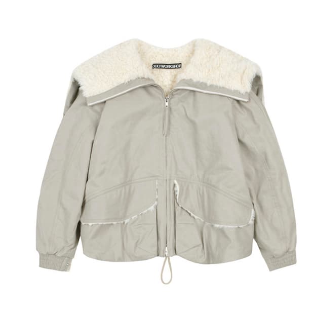 오들리워크샵 후디드 봄버자켓
