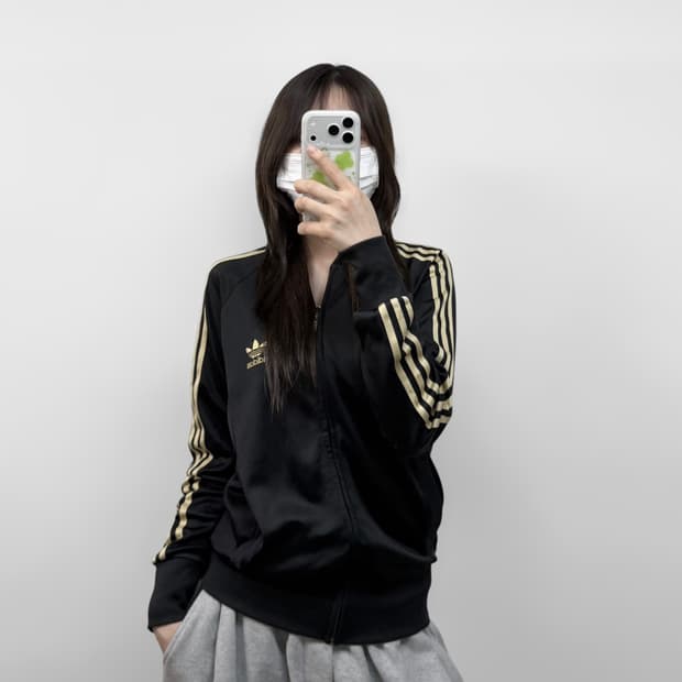 아디다스 슈퍼스타 트랙탑 져지 금장