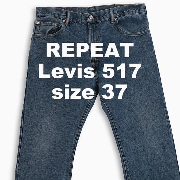 빈티지 리바이스 517 중청 37 인치 LV5173862