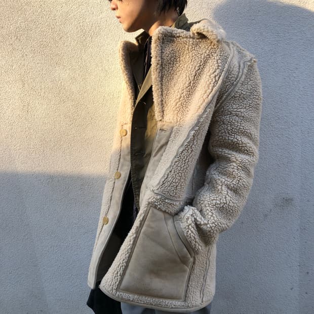 마틴 마르지엘라 H&M 인사이드 아웃 무스탕 자켓