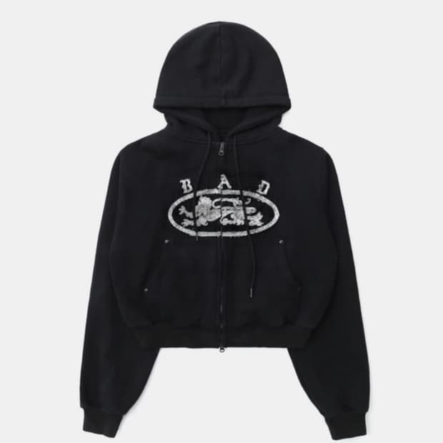 배드블러드 라이온 패치 후드집업