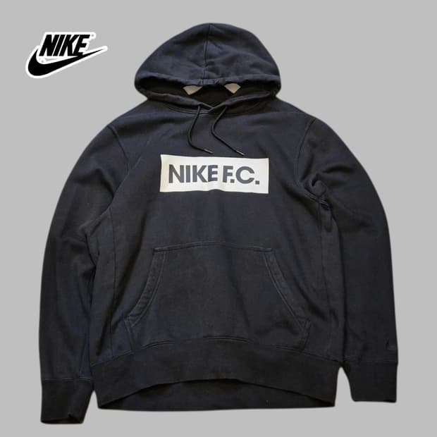 XL 나이키 F.C 블랙 후드