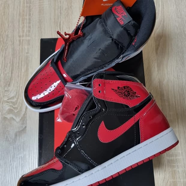 [275]조던1 하이 OG 페이턴트 브레드 