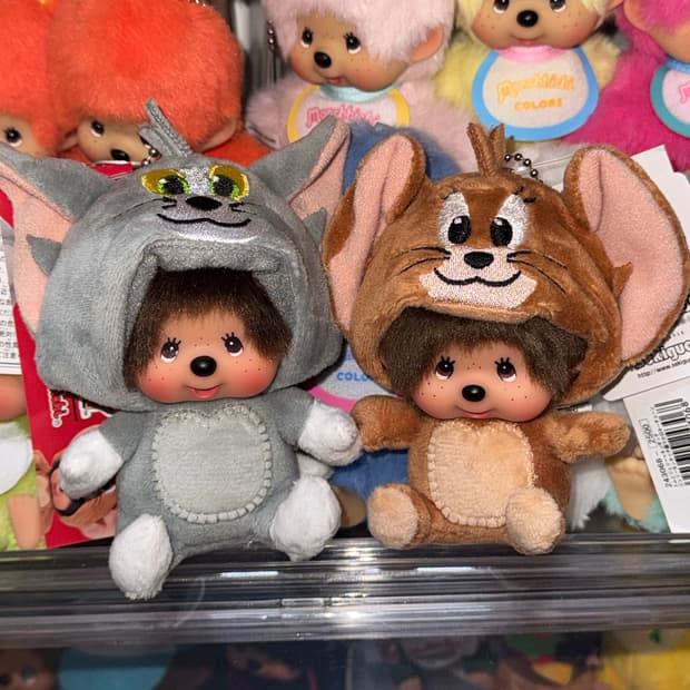 톰과제리 몬치치 인형 키링 세트