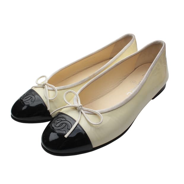 샤넬 페이던트 플랫슈즈 36 1/2 C