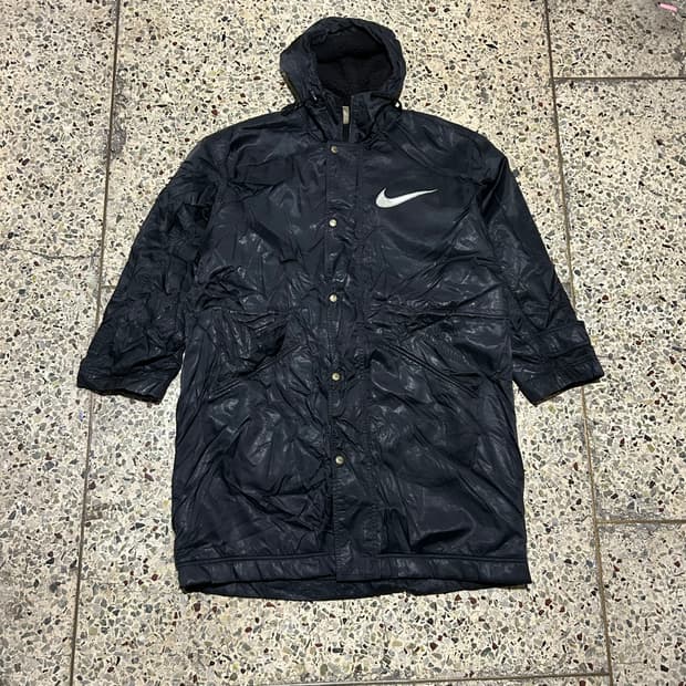 나이키(NIKE)블랙 빅스우시 올드스쿨 돕바 자켓