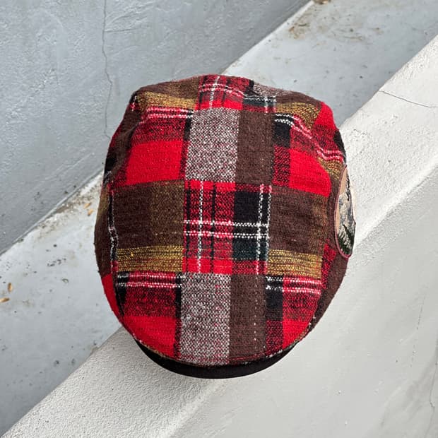 [F] 지프 체크 헌팅캡 모자