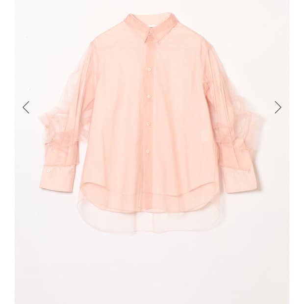 치카키사다 튤 블라우스