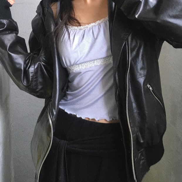 Diesel style lab 디젤 스타일랩 블랙 후드 레더 자켓 