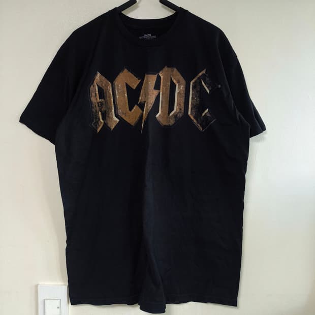 [XL] AC/DC 에이씨디씨 로고 밴드티