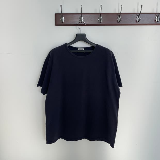 아크네 스튜디오 공용L-XL 네이비 오버핏 반팔 티셔츠