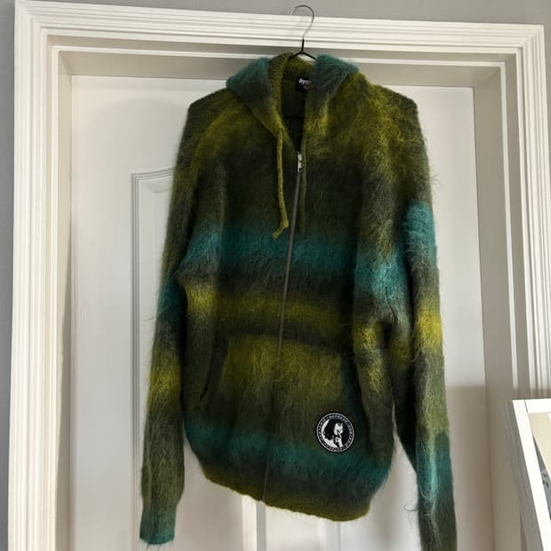 [L] 슈프림 히스테릭글래머 모헤어 후드집업