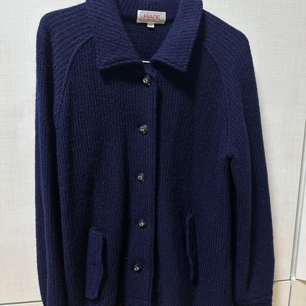 Japanese vintage 네이비 니트 가디건