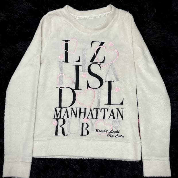 LIZ LISA doll 자수 퍼 롱슬리브