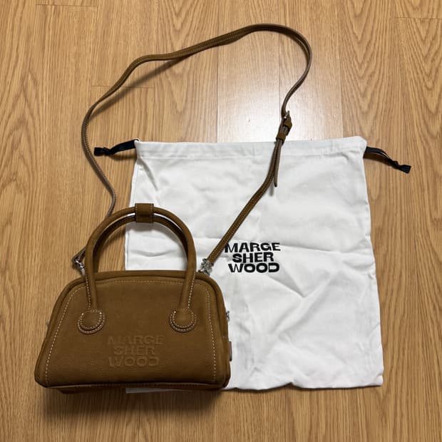 마지셔우드 소프트 토트 미니백 누벅 가방