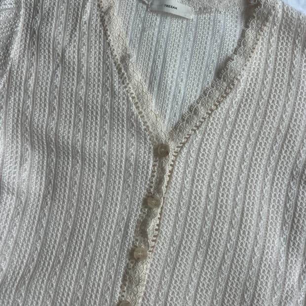 레이스 펀칭 가디건