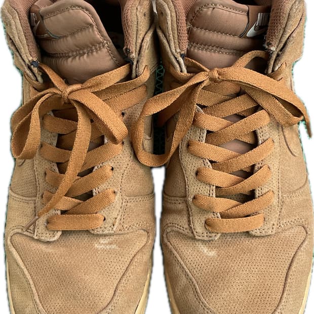 nike dunk high brown suede