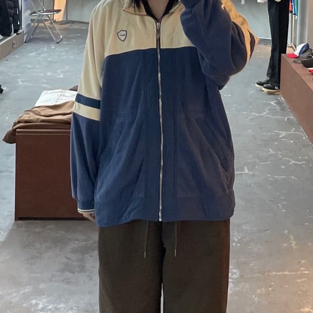 나이키 90s 실버태그 자수 로고 스웨터 자켓 H1346