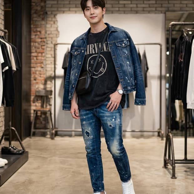 DSQUARED2 디스퀘어드2 페인트 스팟 디스진