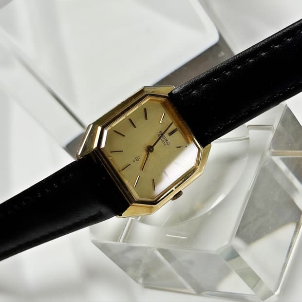 80's90's 세이코 빈티지 골드 옥타곤 클래식 워치