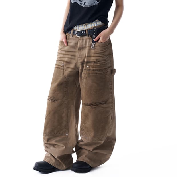 AAKAM 아캄 Dirty Washed Cotton Pants 코튼팬츠