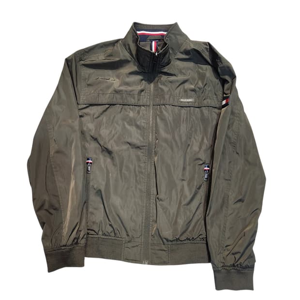 타미힐피거 카키색 봄버 자켓 (M)