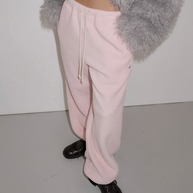 오버듀플레어 오브 웜 조거 팬츠 베이비 핑크