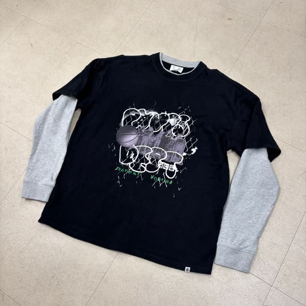 이너피스뎁트 프린팅 레이어드 롱슬리브