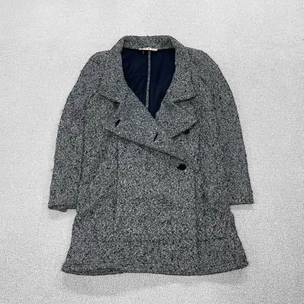 마르니 Marni 부클 헤링본 더블 코트