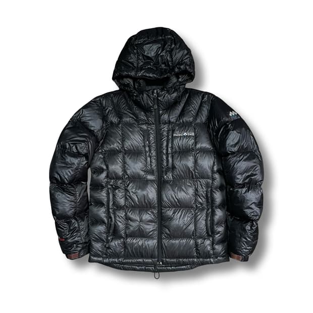 [M] 몽벨 EX1000 경량 다운 패딩 블랙 후드