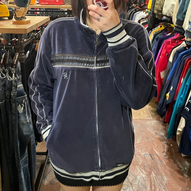 [HI] 빈티지 집업 네이비