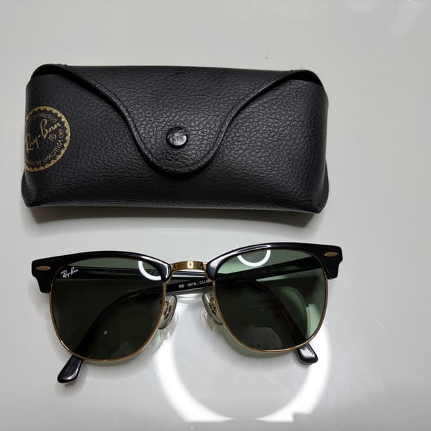 레이밴 클럽미스터 RB3018 블랙 선글라스