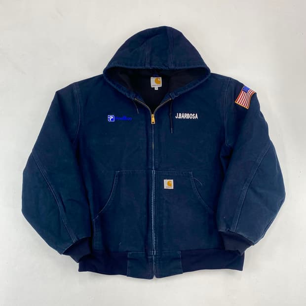 칼하트 J131 네이비 샌드스톤 엑티브 워크 자켓 (108)