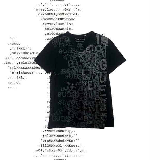 Guess punk lettering t-shirt 게스 펑크 레터링티