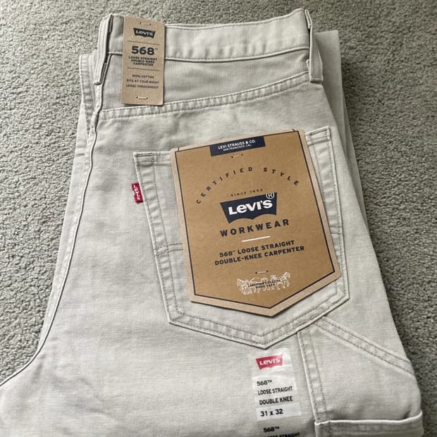 리바이스 568 루즈 스트레이트 더블 니 카펜터 팬츠