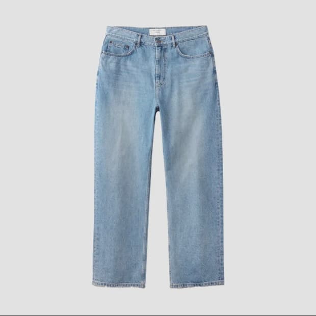 Semi Wide Denim Pants - Light Blue 29