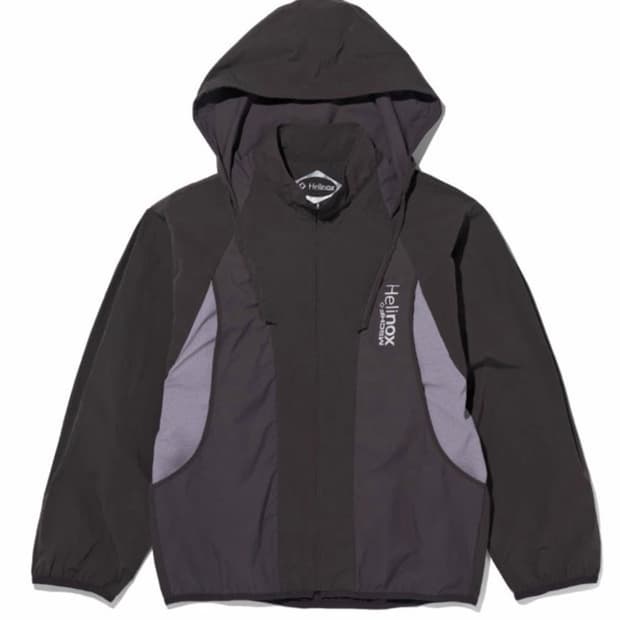 (W) 미스치프 x 헬리녹스 라이트웨이트 윈드브레이커 퍼플 그레이