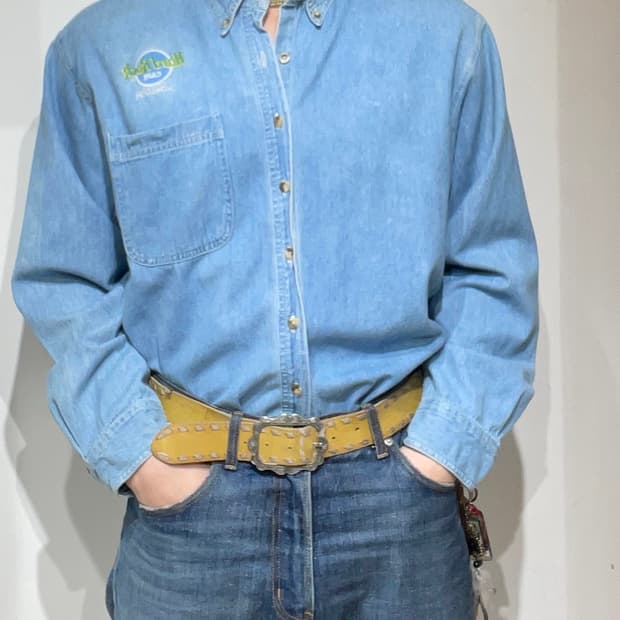 하드락카페 데님 셔츠